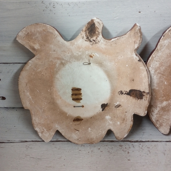 Vintage 1967 by Miller Studio Chalk Ware Yellow Apple and Pear, Wall Hanging - Picture 8 of 10